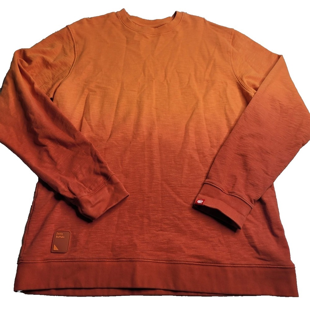 Chick-Fil-A Authentic Originals Orange Ombre Sweatshirt Zesty Buffalo XL